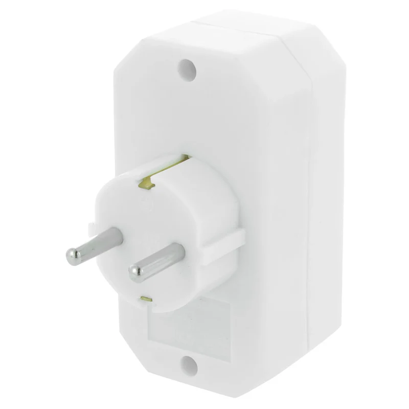 SCANPART - Adaptateur prise - 2 prises UE | 1 prise Euro vers prise UE - Orientation verticale