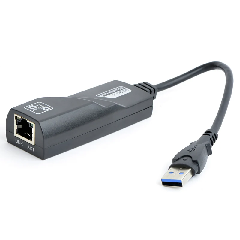 GEMBIRD - UTP - câble adaptateur - USB 3.0 USB-A (Mâle) - RJ45 (Femelle) - 0,1 m