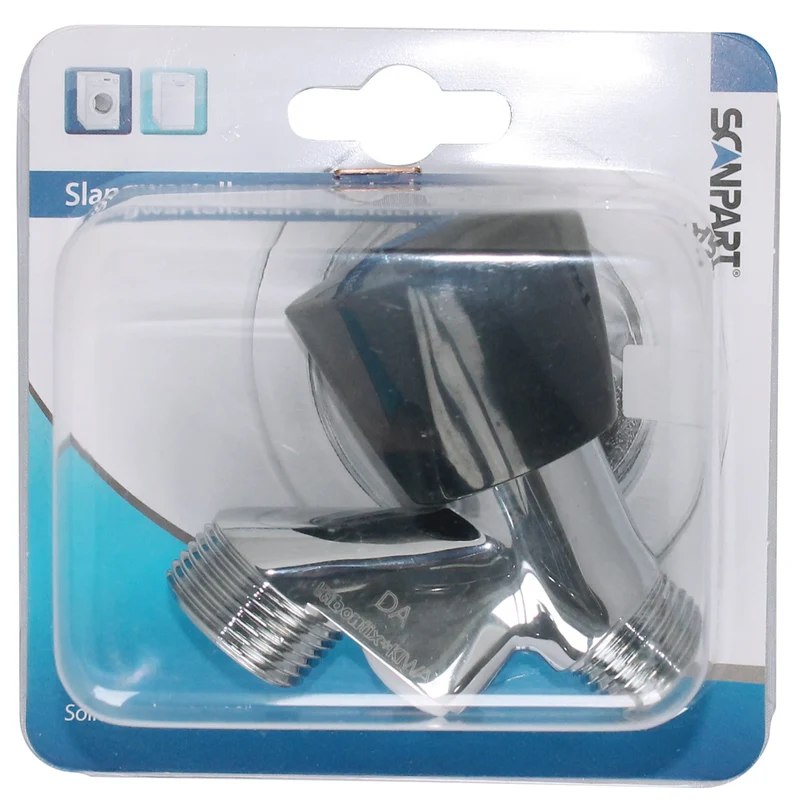 SCANPART - Robinet - Avec aérateur - Filetage extérieur 1/2" x 3/4" - Argenté + noir - 1 pièce