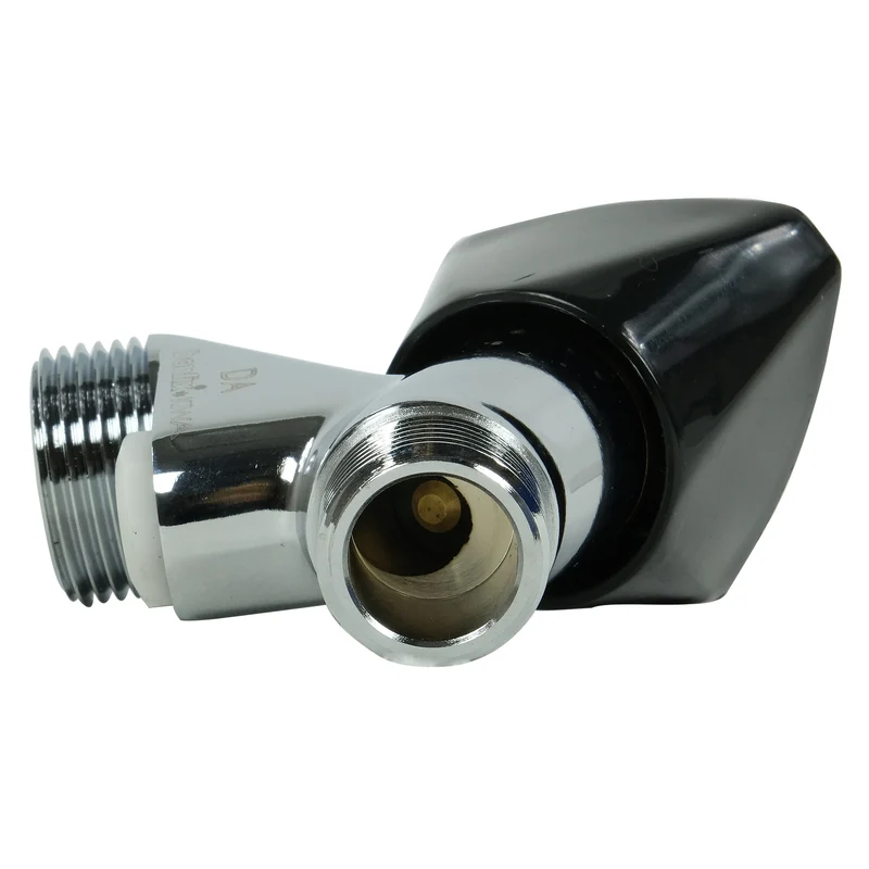 SCANPART - Robinet - Avec aérateur - Filetage extérieur 1/2" x 3/4" - Argenté + noir - 1 pièce