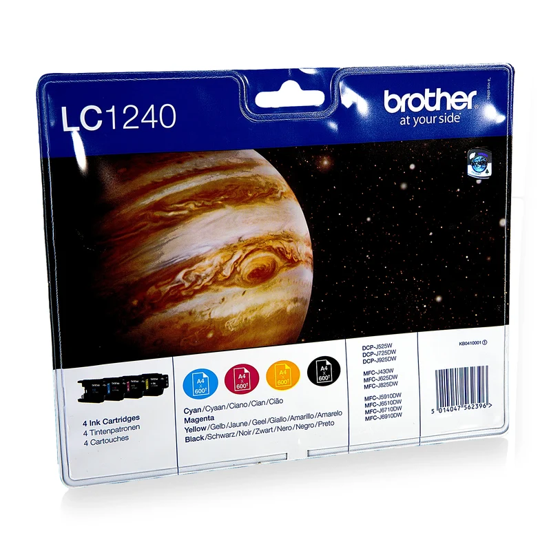 BROTHER Cartouche d'encre LC1240 - Multipack - Noir + Bleu + Rouge + Jaune