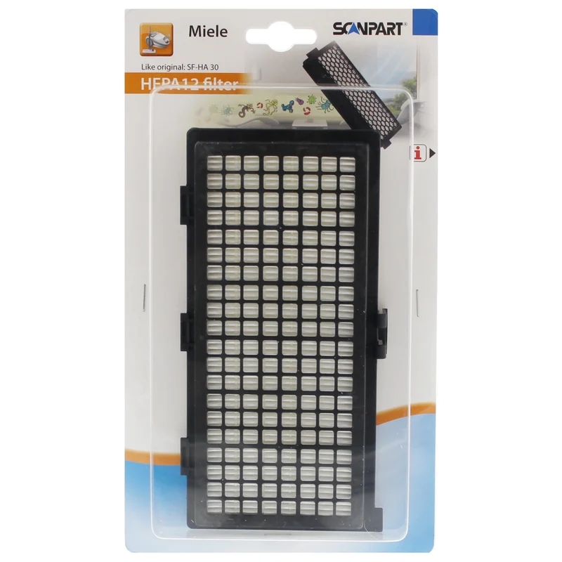 SCANPART Filtre d'échappement SF-HA30 - Suitable for Miele H12|AirClean