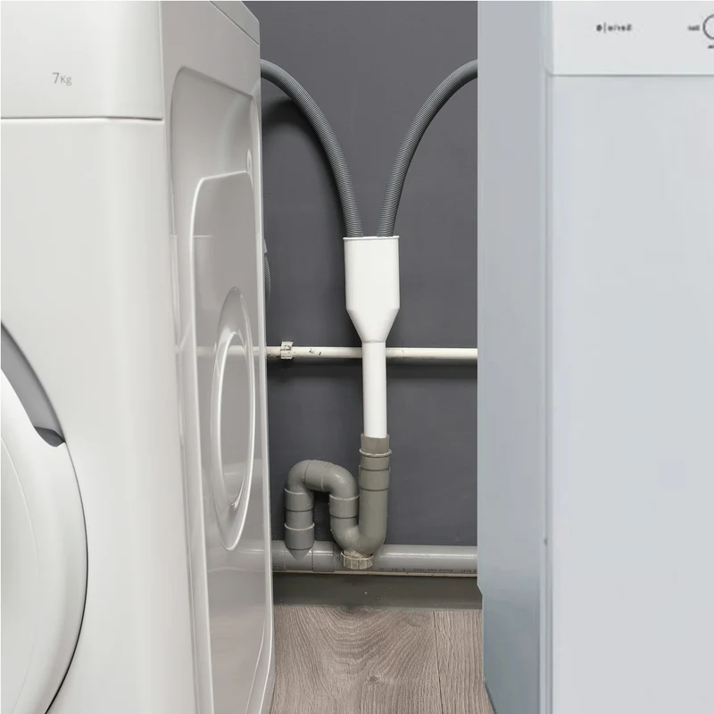 MARQUE MAISON - Raccord en Y pour lave-linge / lave-vaisselle - PVC - Blanc