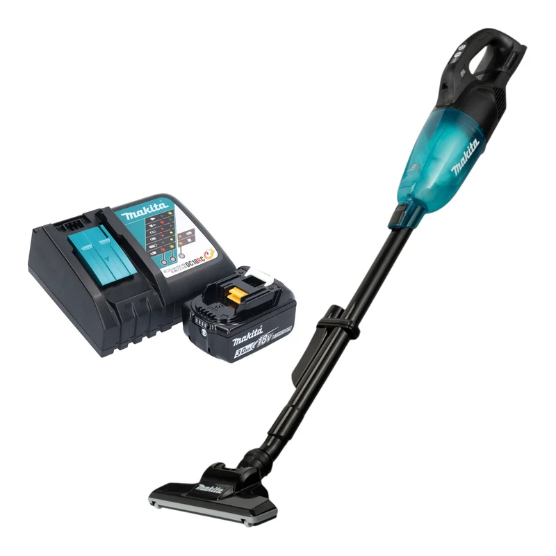 Aspirateur sans fil Makita DCL 284 FRFB 18 V 0,73 l noir sans balais + 1 batterie 3,0 Ah + chargeur