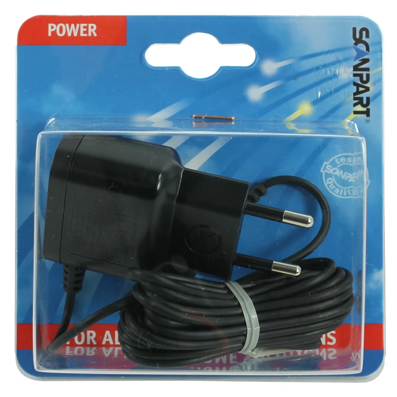 SCANPART - Chargeur rasoir - Compatible avec les rasoirs Philips - CRP136 - 2 m - Noir
