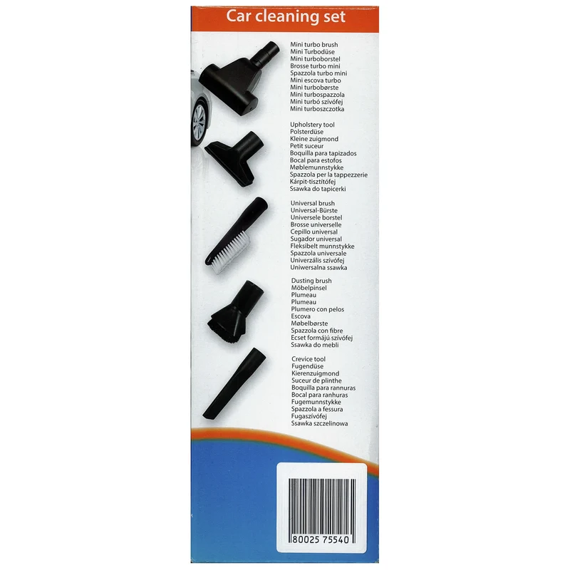 SCANPART Ensemble de brosses - 3 - 16 - 19 cm - Polyester - diamètre 32 mm + 35 mm