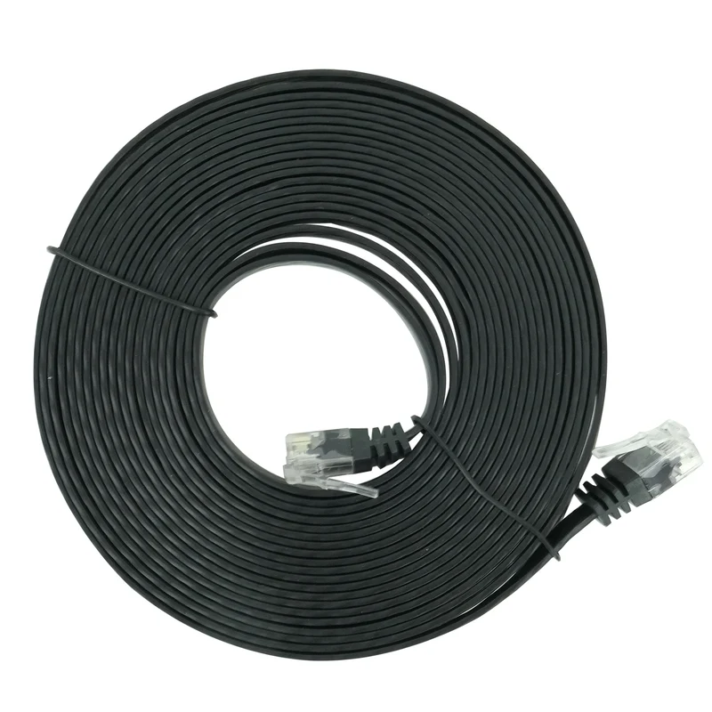 SCANPART - Câble réseau - UTP - Ultra plat RJ45 (Mâle) - RJ45 (Mâle) - 5,0 m