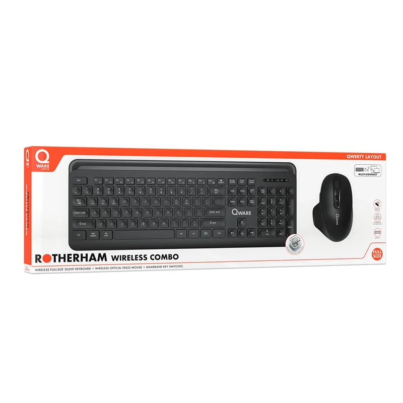 QWARE - Souris et clavier - Rotherham - Sans fil - USB-A | Bluetooth