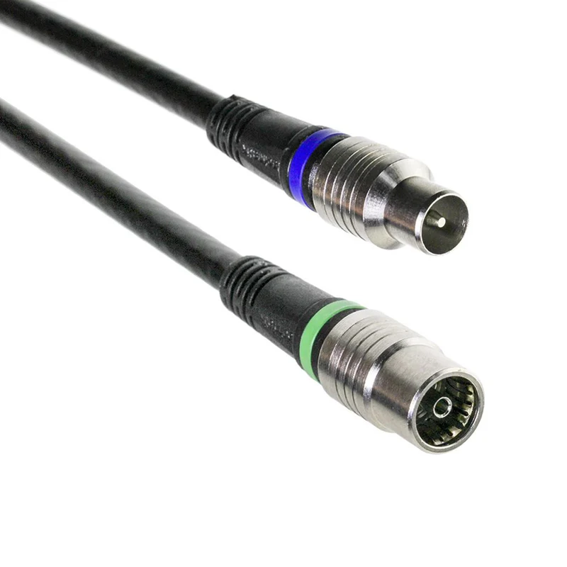 TECHNETIX - Câble de connexion COAXIAL - Connexion Bleue|Connexion Verte COAXIAL (Mâle) - COAXIAL (Femelle) - 3,0 m