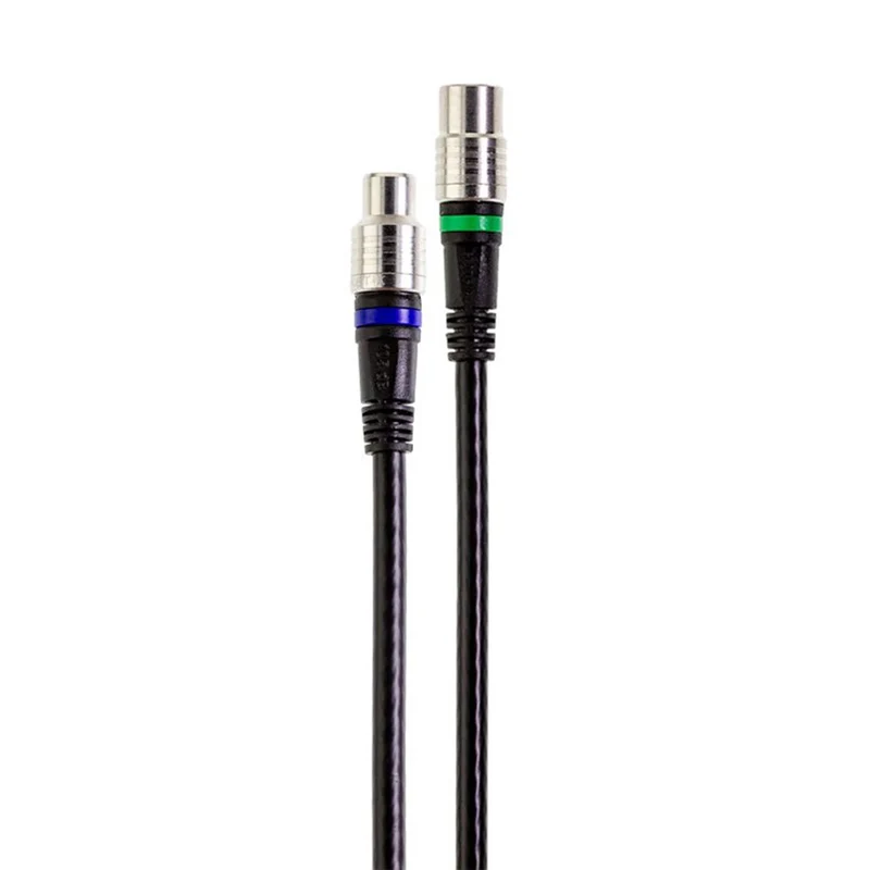 TECHNETIX - Câble de connexion COAXIAL - Connexion Bleue|Connexion Verte COAXIAL (Mâle) - COAXIAL (Femelle) - 3,0 m