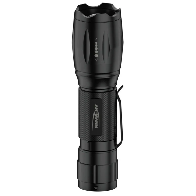 ANSMANN - Lampe torche - 100 lumens - Noir - 3 piles AAA