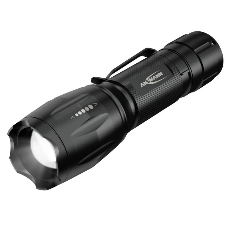ANSMANN - Lampe torche - 100 lumens - Noir - 3 piles AAA