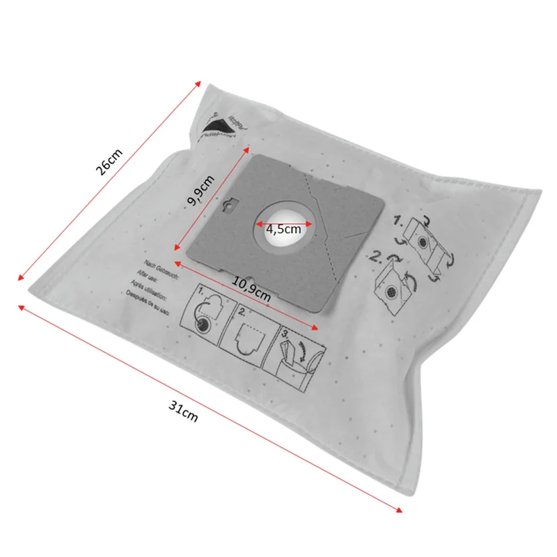 CLEANBAG M101DAE-3 - 4 Sacs d´aspirateur - 1 Microfiltre - adapté pour Unibag | AEG | Daewoo | LG | Nilfisk | Samsung Unibag | GR505 | SB90 | VP78 | TB36 | VM54 | VM77 | VP95B