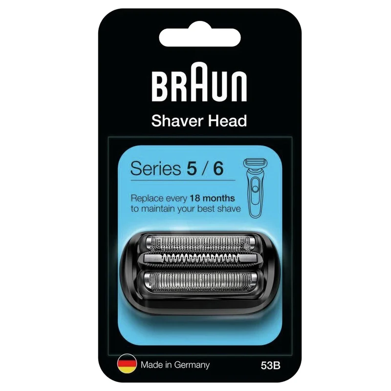 BRAUN - 53B - Lame de rasoir - Series 5 - Series 6 - Cassette - Noir - 1 Pièce