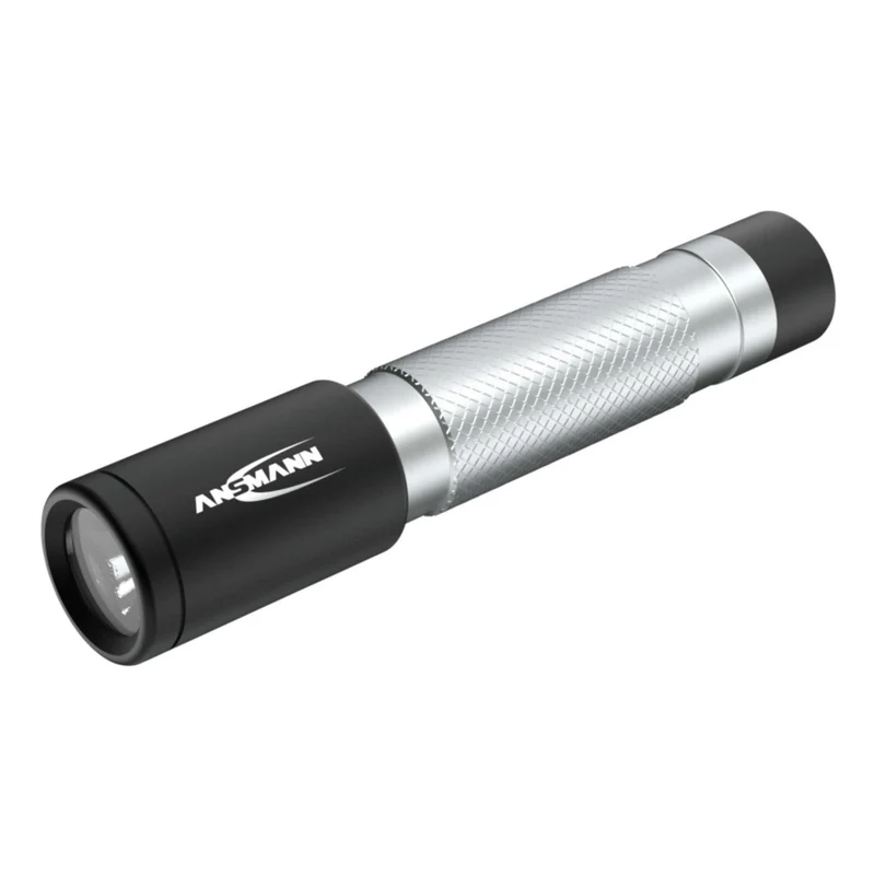 ANSMANN - Lampe torche - 50B - 55 lumens - Noir + Argent - 1 pile AAA