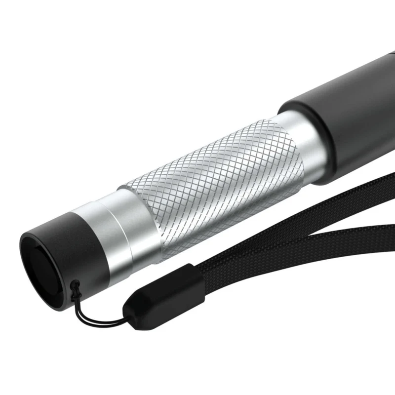 ANSMANN - Lampe torche - 50B - 55 lumens - Noir + Argent - 1 pile AAA