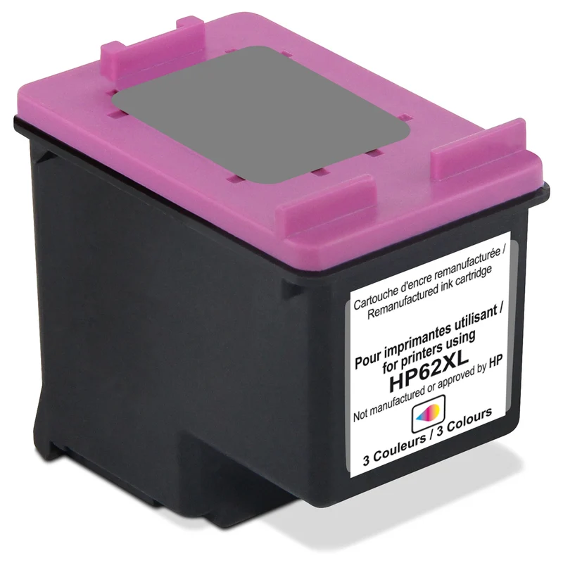 RECYCLECLUB XL Cartouche d'encre 62XL - Couleur - Remplace HP
