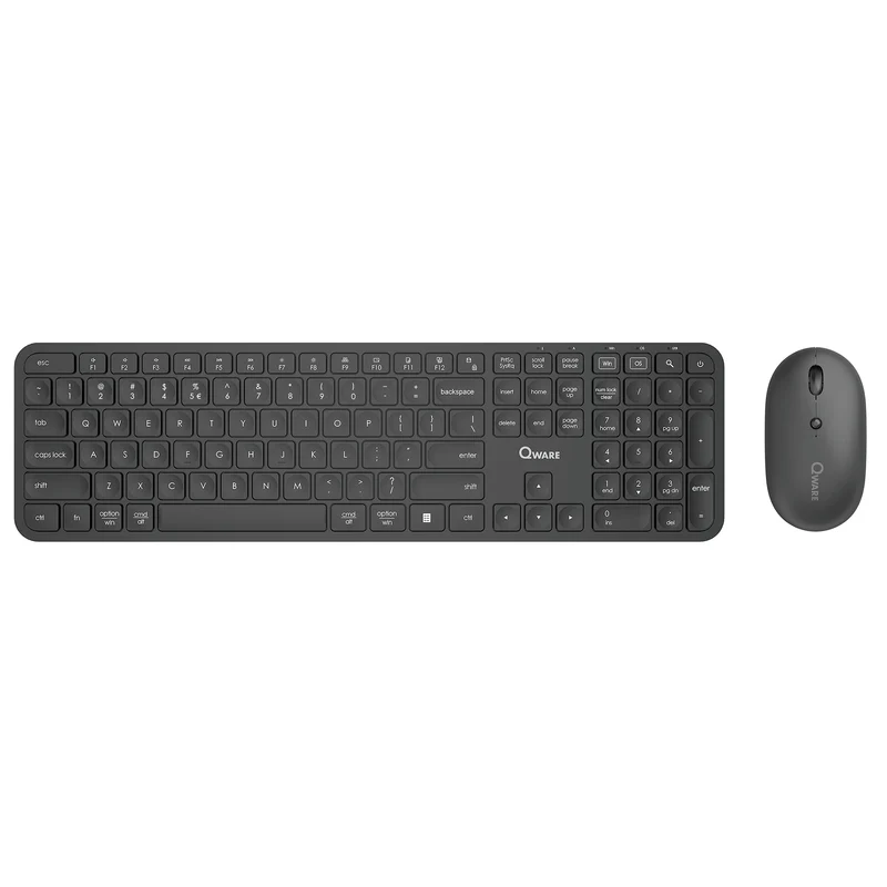 QWARE - Souris et clavier - Eastbourne - Sans fil - USB-A/C