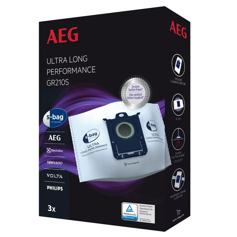 AEG GR210S | S-BAG - 3 Sacs d´aspirateur