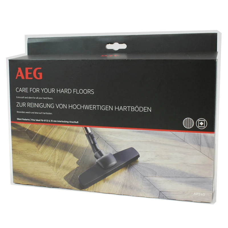 AEG Brosse parquet AP240 - 33 cm - Poils naturels - diamètre 32 mm + 35 mm