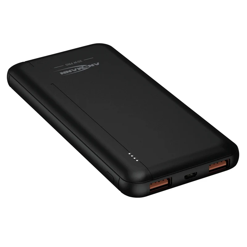 ANSMANN - Banque de puissance - PB320PD - Noir - 10000mAh - 1x USB-C|2x USB-A (F)
