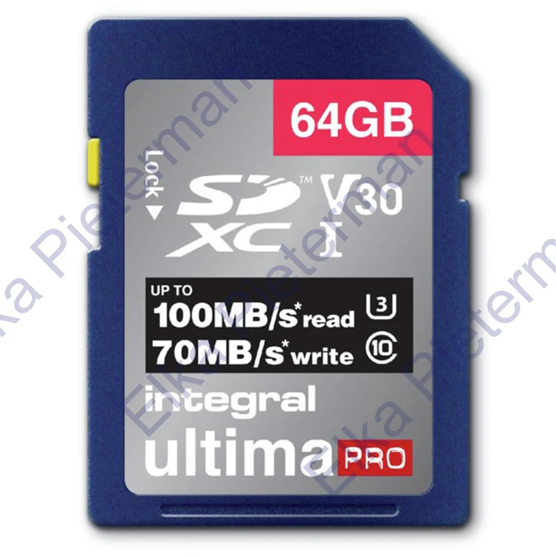 INTEGRAL - Carte mémoire - 64 GB - SDXC - V30