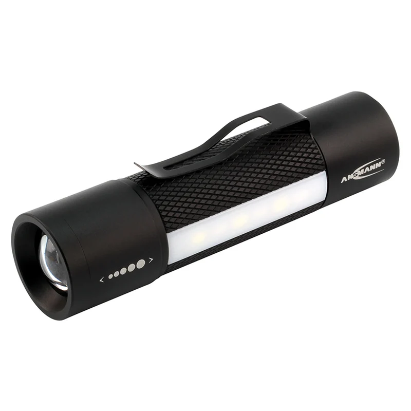 ANSMANN - Lampe torche - Future Multi - 220 lumens - Noir - 3 piles AAA