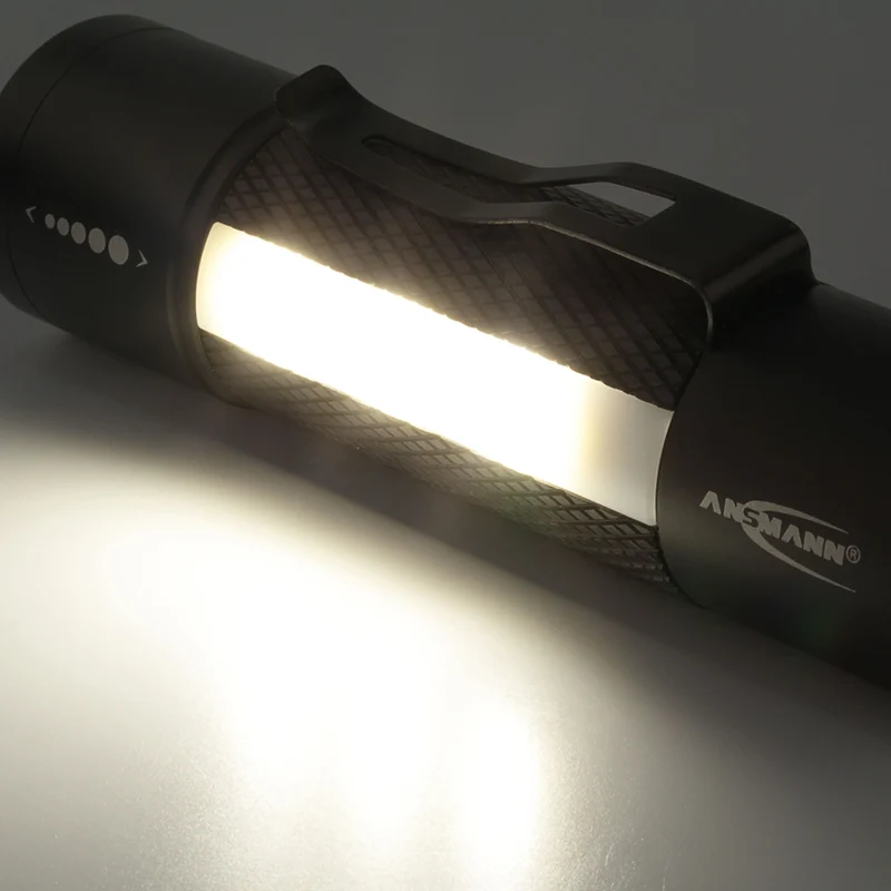 ANSMANN - Lampe torche - Future Multi - 220 lumens - Noir - 3 piles AAA