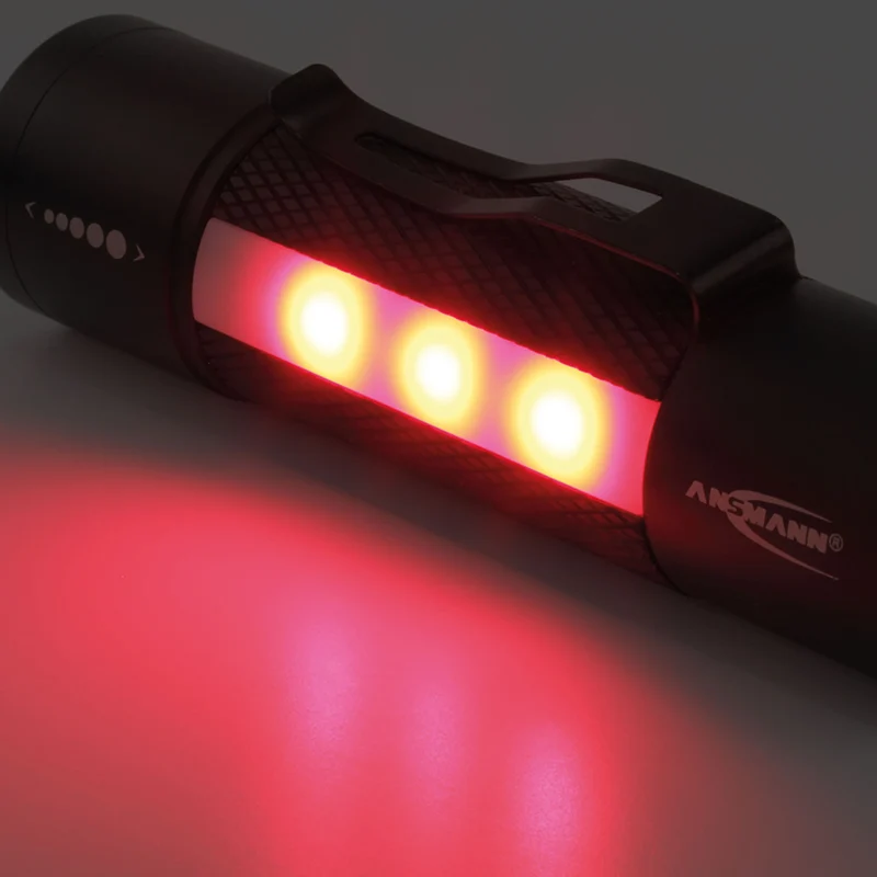 ANSMANN - Lampe torche - Future Multi - 220 lumens - Noir - 3 piles AAA