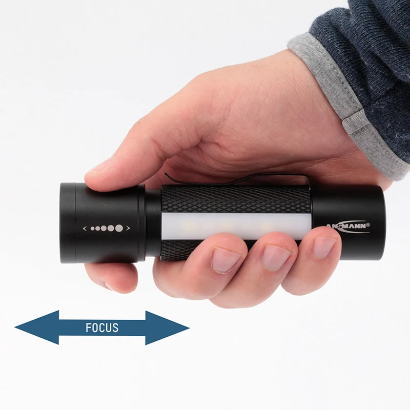 ANSMANN - Lampe torche - Future Multi - 220 lumens - Noir - 3 piles AAA
