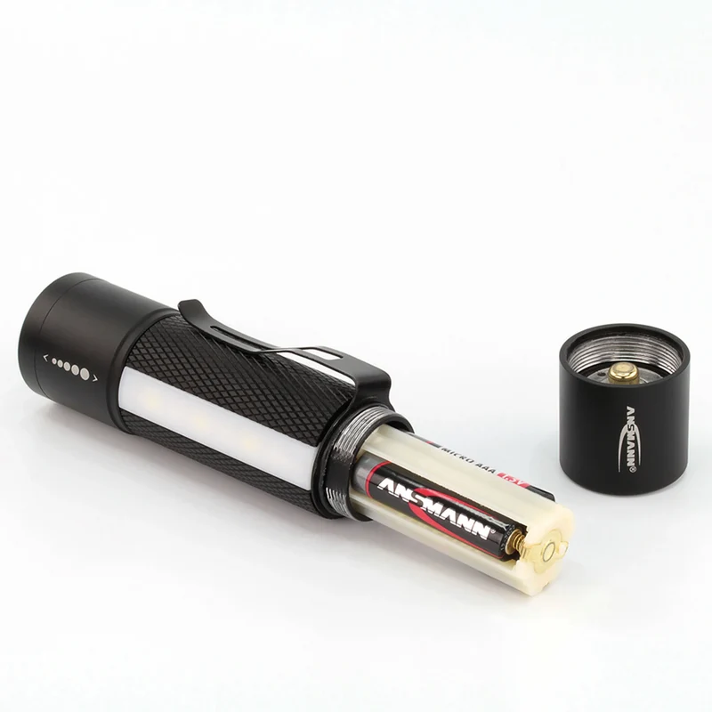 ANSMANN - Lampe torche - Future Multi - 220 lumens - Noir - 3 piles AAA