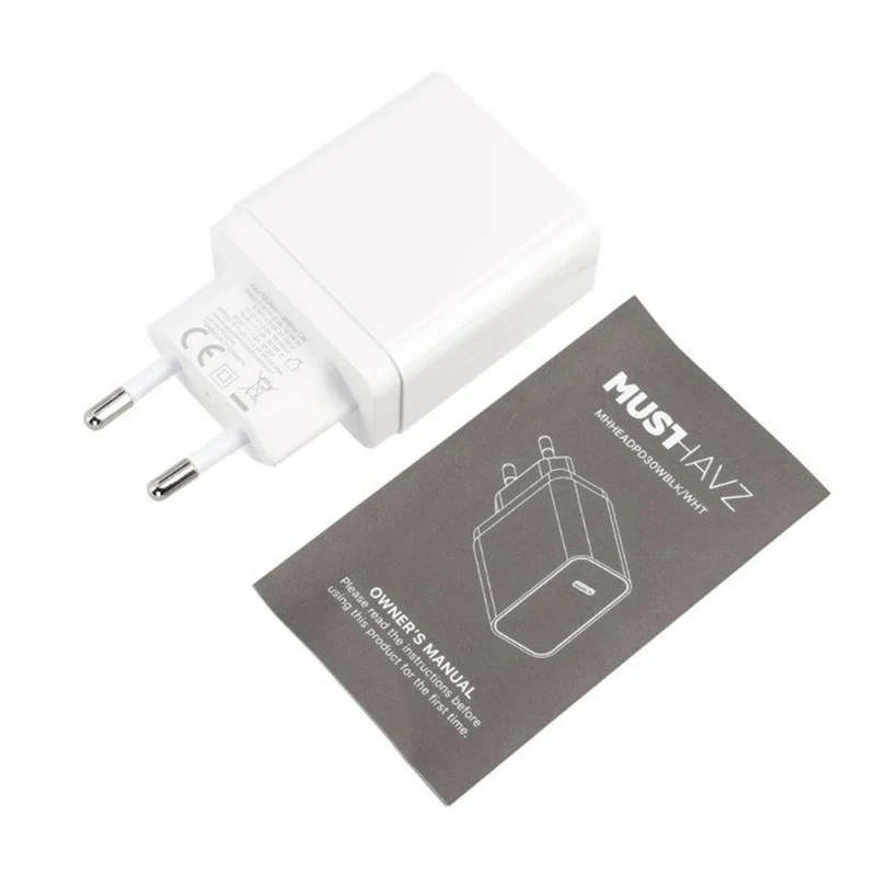 MUSTHAVZ - Chargeur - USB-C - 30 W - Blanc