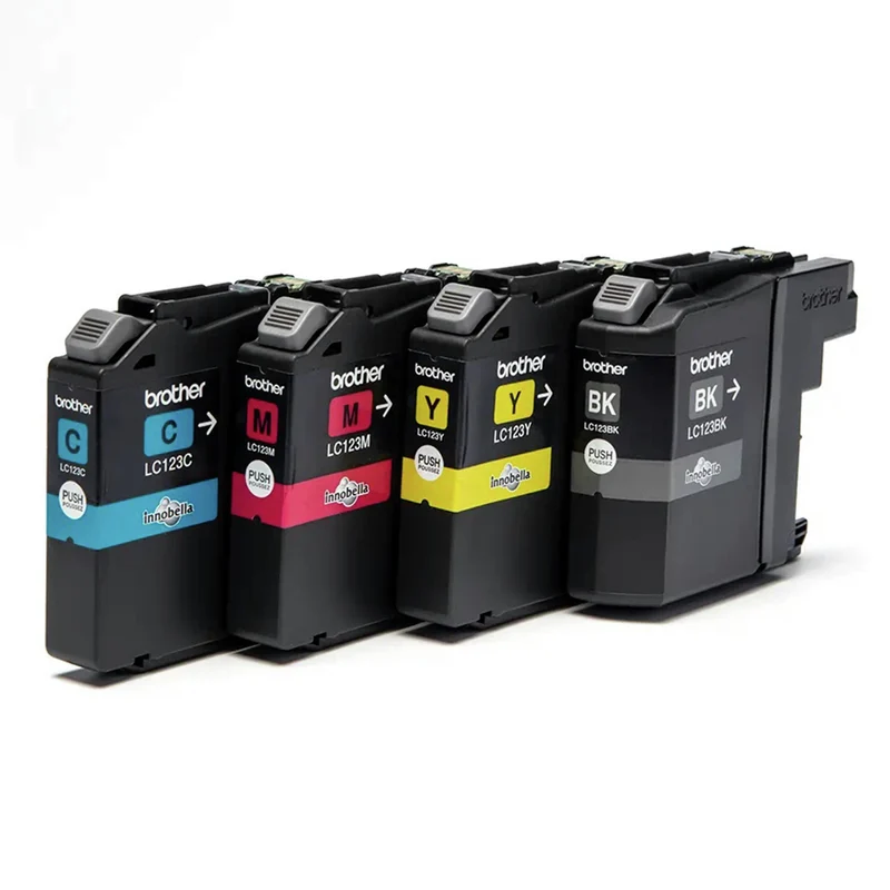 BROTHER Cartouche d'encre LC123 - Multipack - Noir + Bleu + Rouge + Jaune