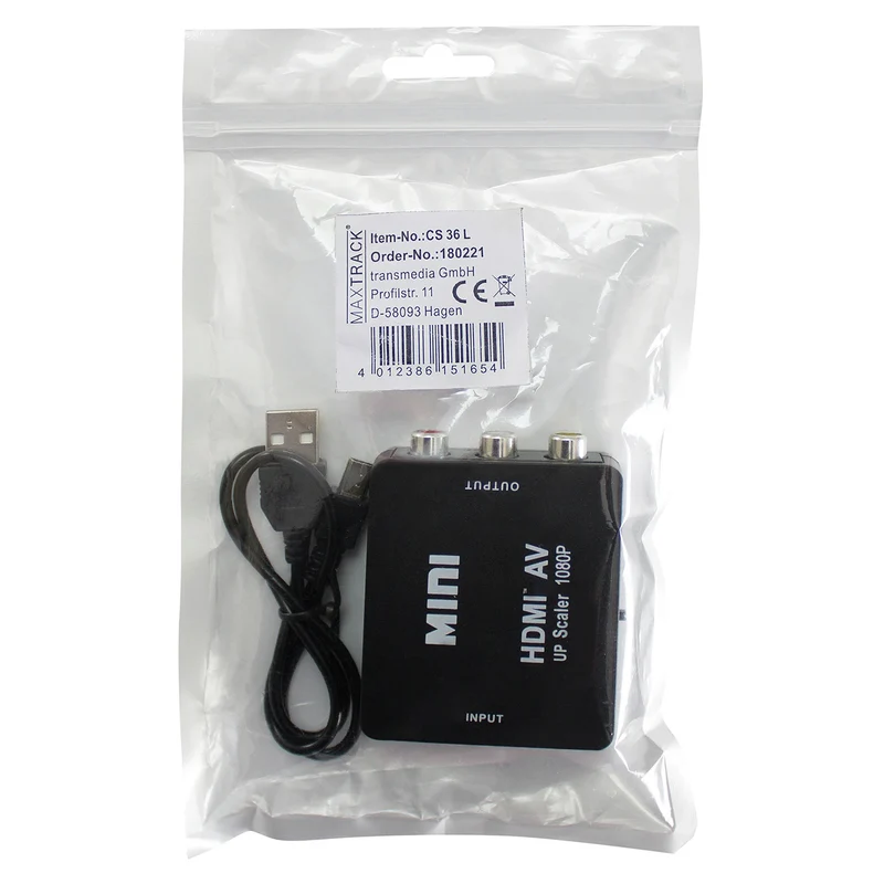 MARQUE MAISON - Convertisseur HDMI-AV - de HDMI à AV HDMI (Femelle) - Bouchon Tulipe (Femelle) - de HDMI à AV