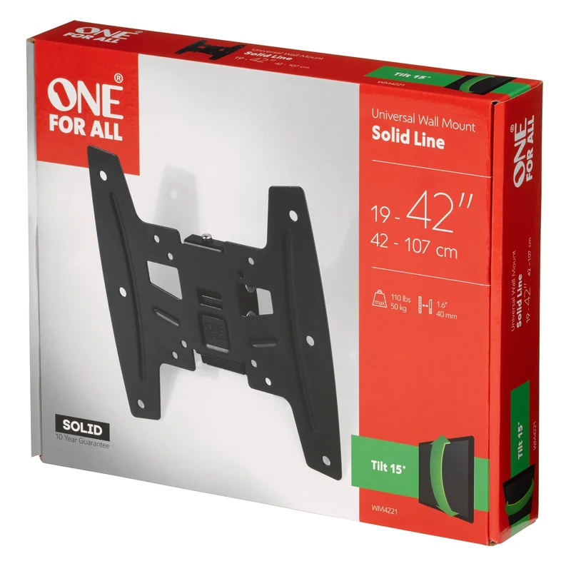 ONE FOR ALL - Support mural TV - 19"-42" - WM4221