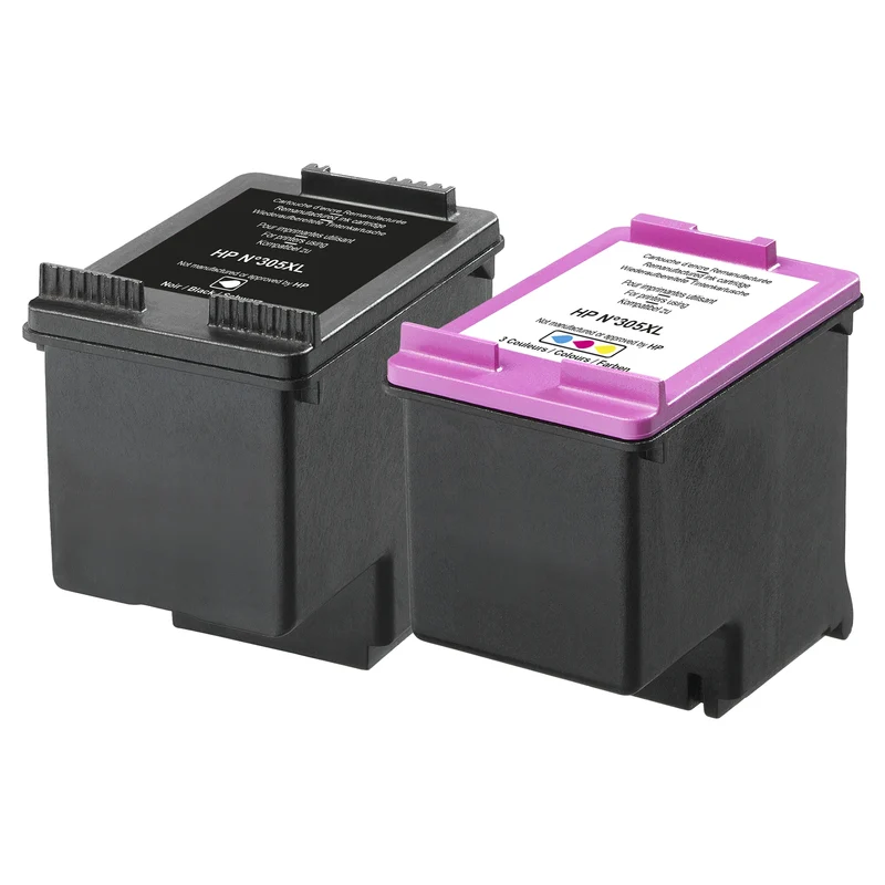 RECYCLECLUB XL Cartouche d'encre 305XL - Duo Pack - Noir + Couleur - Remplace HP