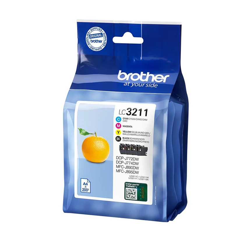 BROTHER Cartouche d'encre LC3211 - Multipack - Noir + Bleu + Rouge + Jaune