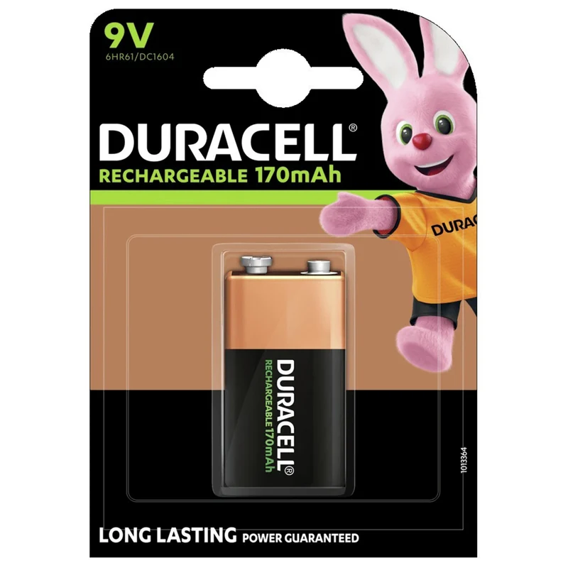 DURACELL NiMH 9V1 | E-Block - 9 V - 170 mAh - Rechargeable Batterie