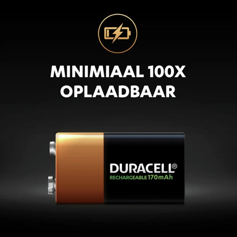 DURACELL NiMH 9V1 | E-Block - 9 V - 170 mAh - Rechargeable Batterie