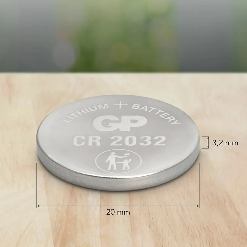 GP Lithium CR2032 - Multipack - 4 Pièces - 3 V - 220 mAh - Cellule bouton