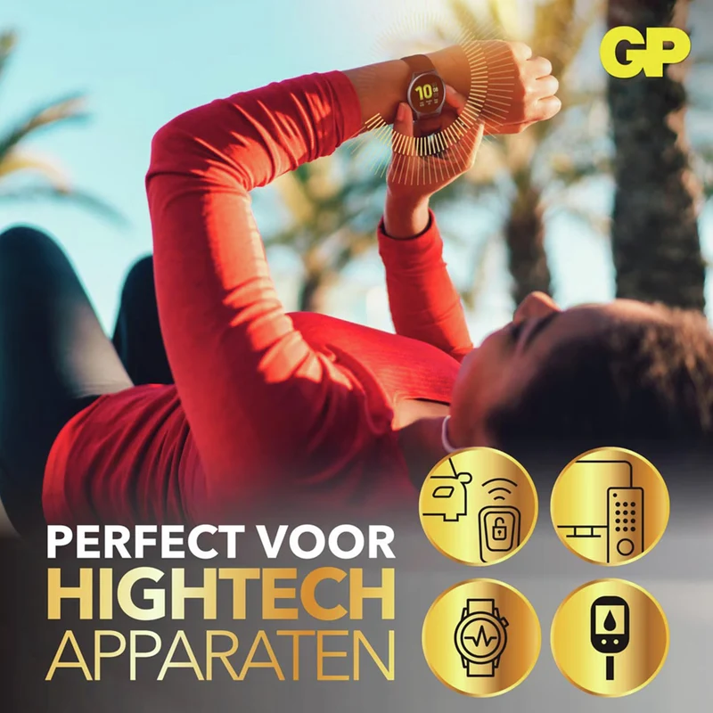 GP Lithium CR2032 - Multipack - 4 Pièces - 3 V - 220 mAh - Cellule bouton