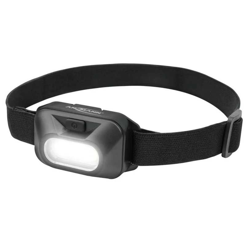 ANSMANN - Lampe frontale - HD120B - 125 lumens - Noire - 3 piles AAA