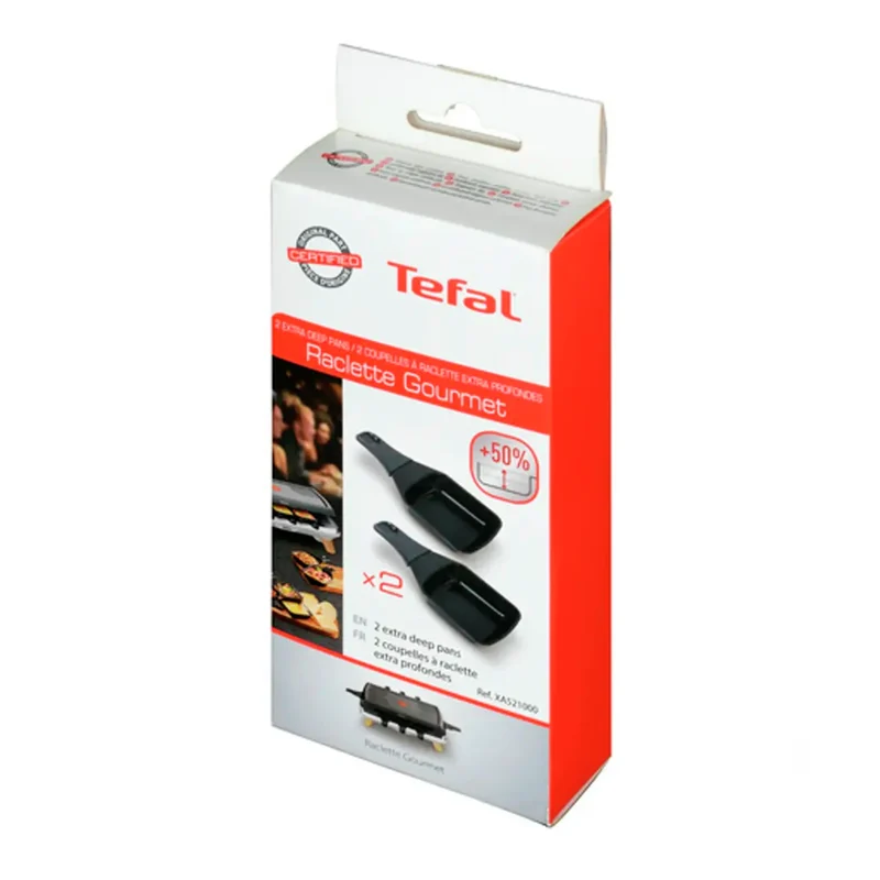 TEFAL - Poêle Gourmet - XA521000 - Noir - Carré - Lot de 2