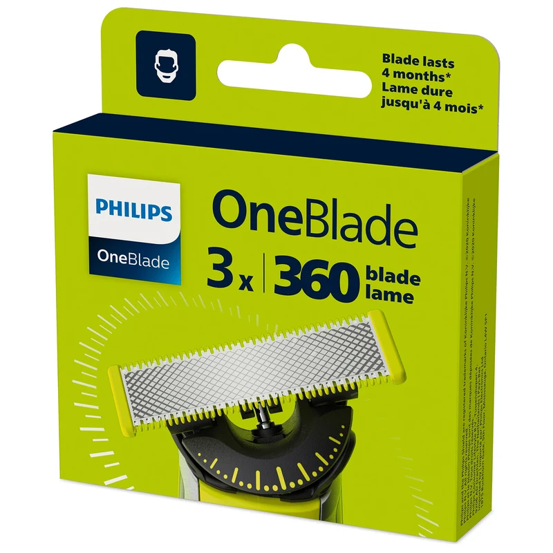 PHILIPS - QP430 - OneBlade 360 lames de rasoir - 3 Pièces