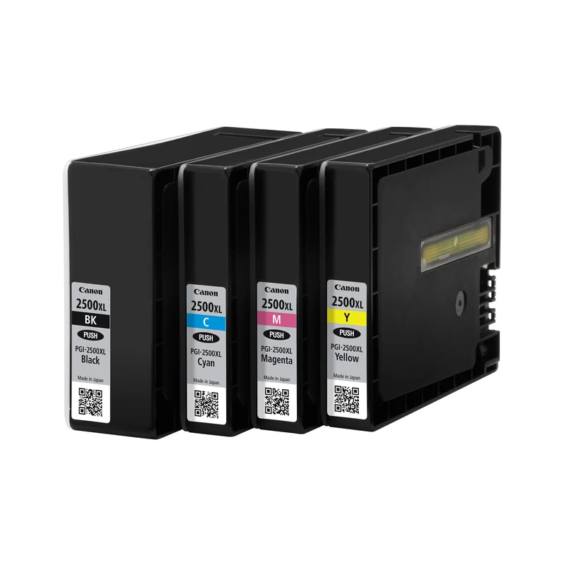 CANON XL Cartouche d'encre PGI-2500 XL - Multipack - Noir + Bleu + Rouge + Jaune