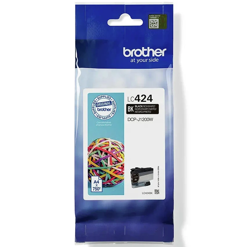 BROTHER Cartouche d'encre LC424BK - Noir