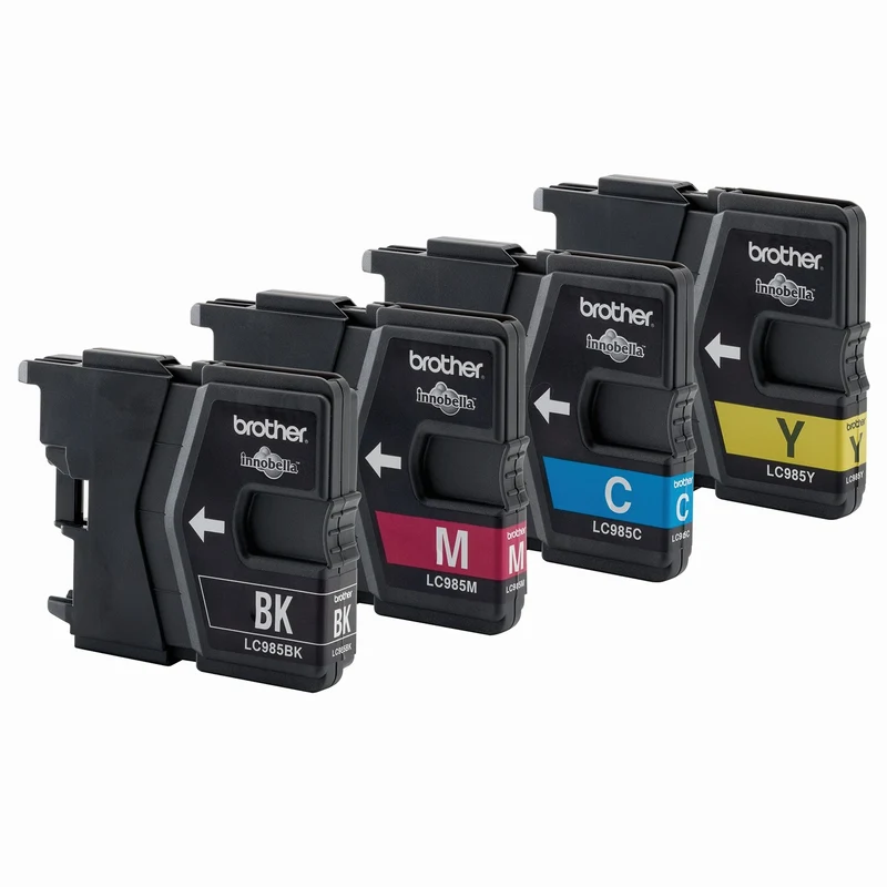 BROTHER Cartouche d'encre LC985 - Multipack - Noir + Bleu + Rouge + Jaune