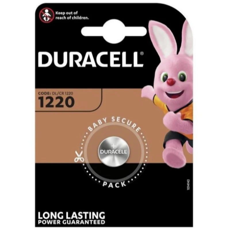 DURACELL Lithium CR1220 | 1220 - 3 V - 35 mAh - Cellule bouton