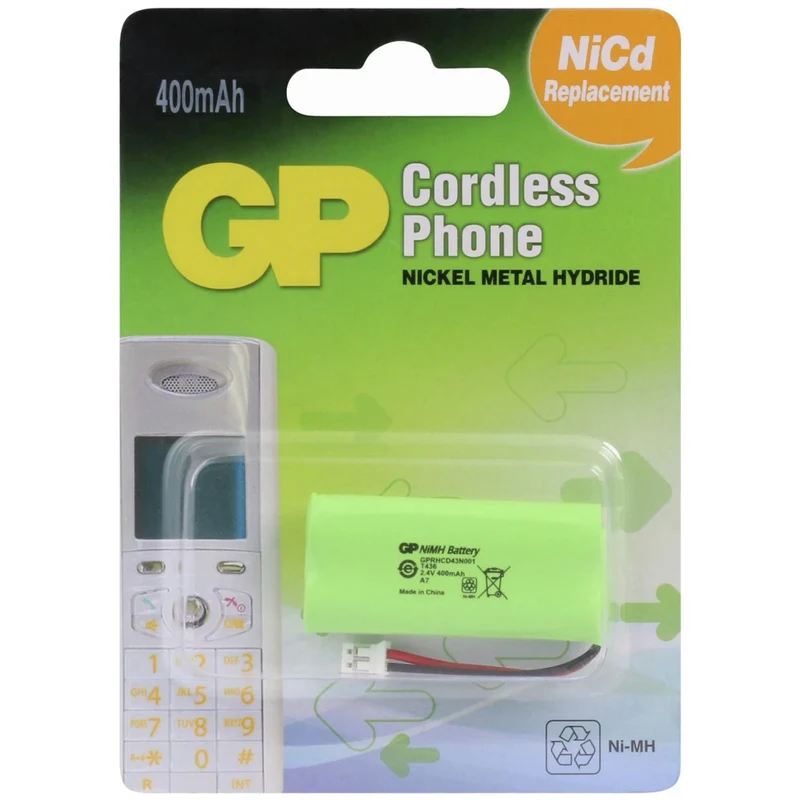 GP NiMH T436 - 2.4 V - 400 mAh - Rechargeable Batterie