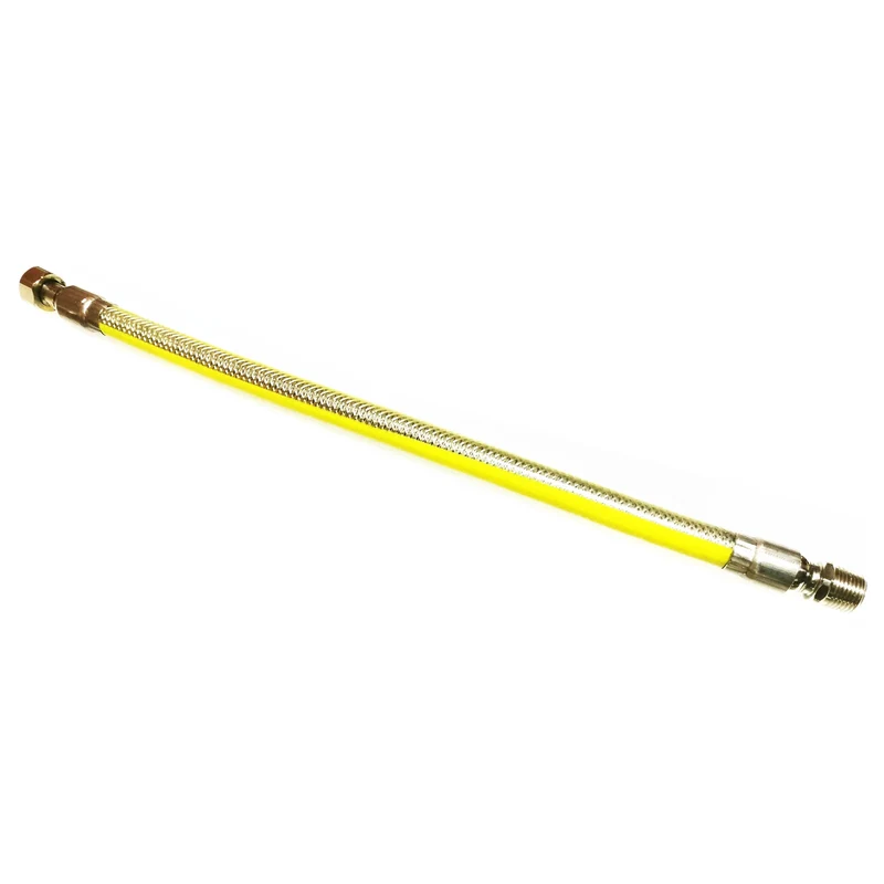 MARQUE MAISON - Tuyau de gaz - Norme BE - DN12 (M ISO7) - 1/2"(F ISO7), 1/2"(F ISO228) - 200 cm